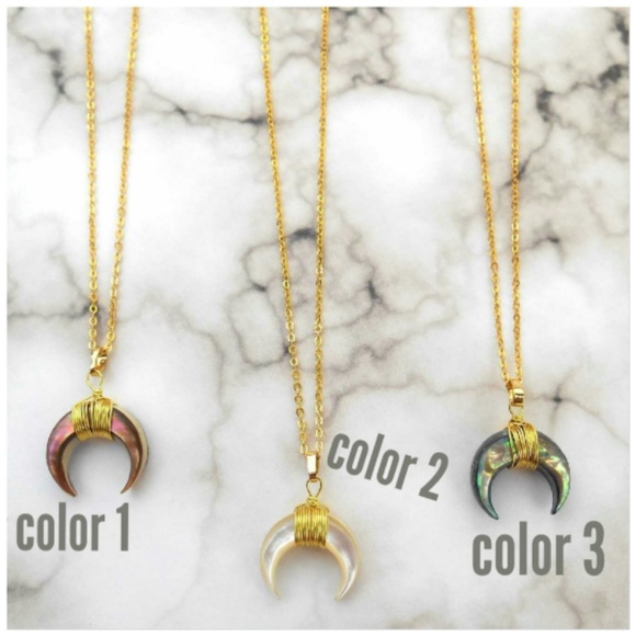 🆕️ Double Horn Necklace - Picture 7 of 8